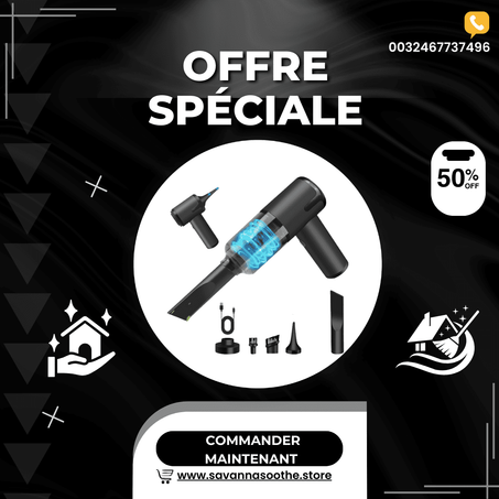 🇬🇦🔥Promotion du dernier jour 48 % de réduction - Aspirateur de voiture portable sans fil