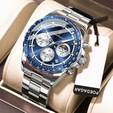 ساعة POEDAGAR الرجالية الفاخرة ⌚