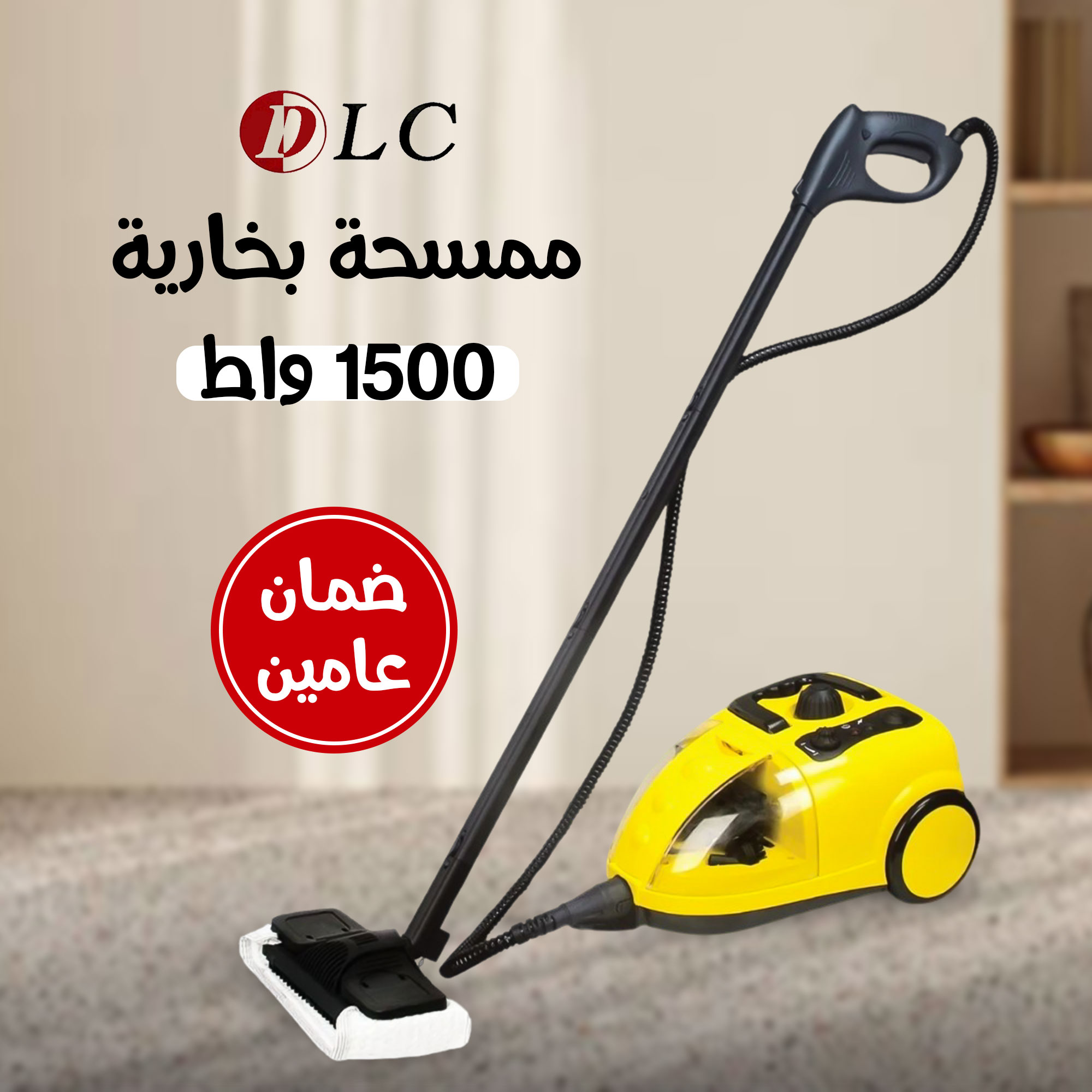 Steam mop, 2000 W DLC with a two-year warranty