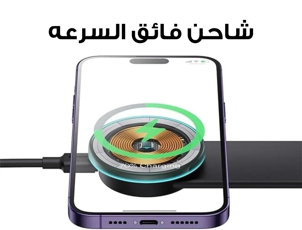 شاحن لاسلكي للسيارة وحامل هاتف Denx