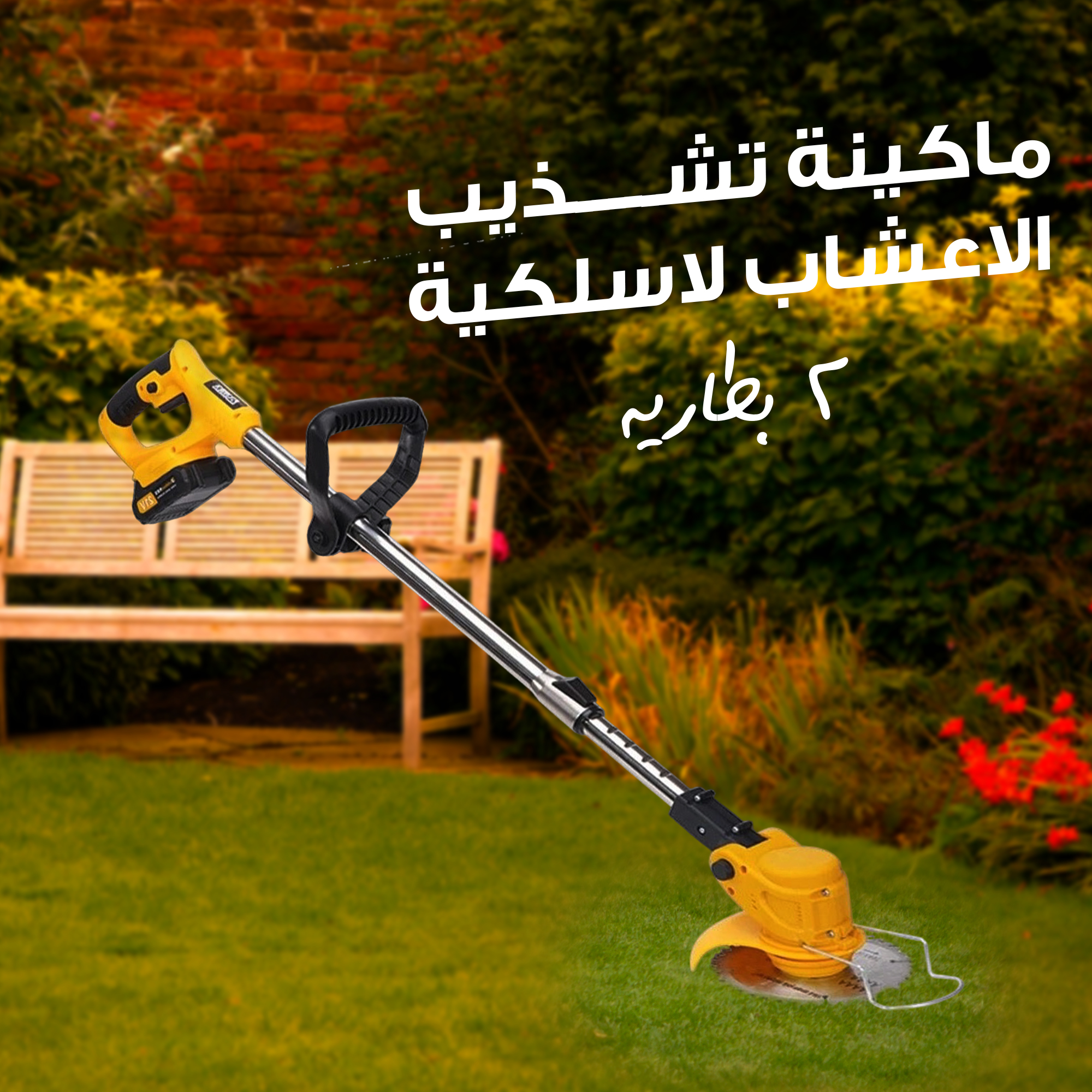 Cordless Grass Trimmer with 2 Battery – DENX