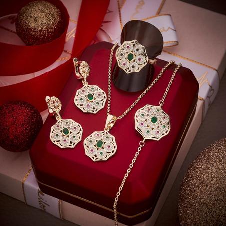 أنصومبل براسلي وسلسلة وحلقات وخاتم