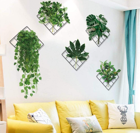 Renouvelez Votre Décoration Avec Des Stickers Muraux Végétaux Elégants En 5 Parties😍😍