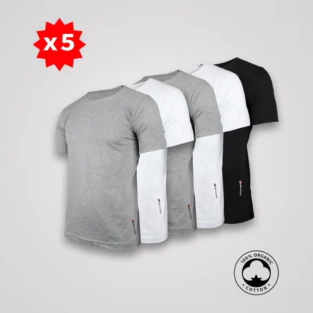 5 تيشرت قطني دات جودة عالية