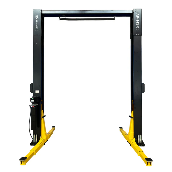 APlusLift 14,000LB 2-Post Overhead Single Release Direct Drive Car Lift with 3 Year Warranty - AP-14SR