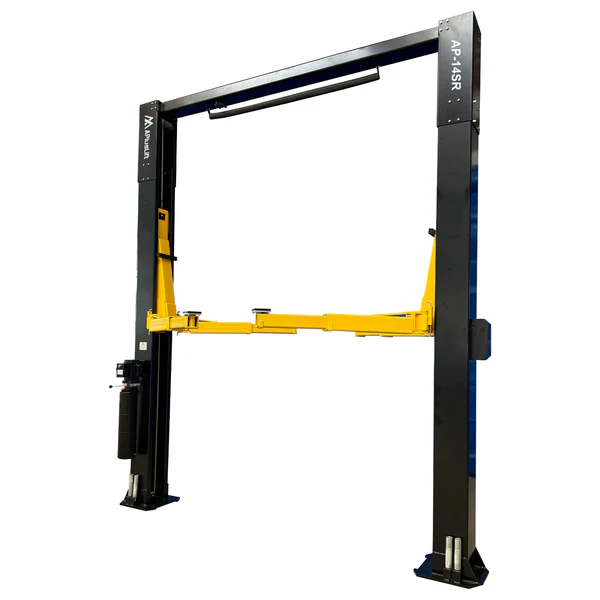APlusLift 14,000LB 2-Post Overhead Single Release Direct Drive Car Lift with 3 Year Warranty - AP-14SR