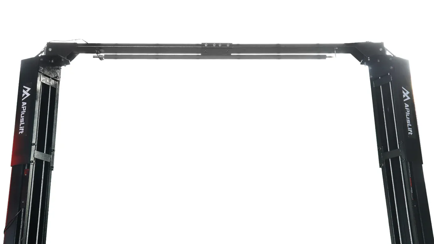 APlusLift 10,000LB 2-Post Overhead Asymmetric Single Release Car Lift with 3 Year Warranty - HW-10ASY