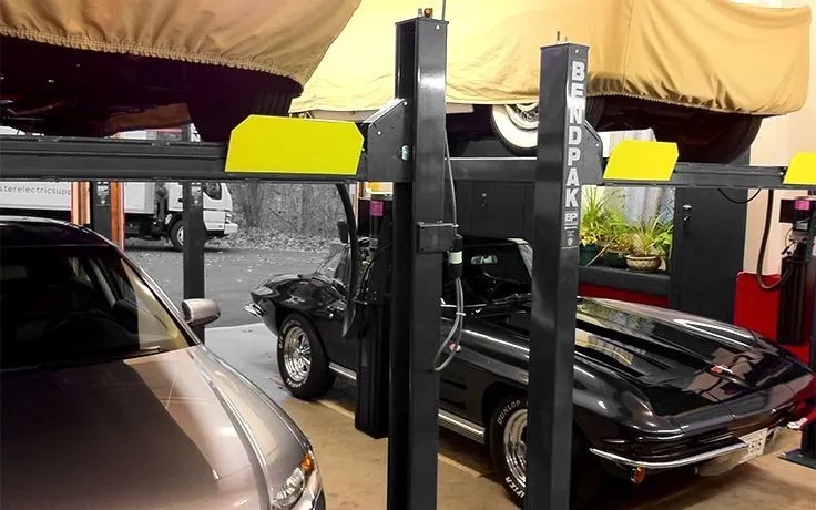 HD-9 9,000-lb. Capacity Four-Post Lift – Heavy-Duty Parking, Storage & Service Solution