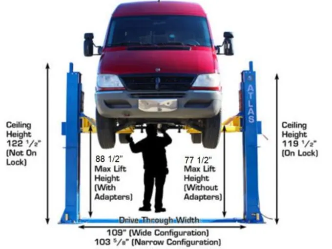 ATLAS BP12000X 12,000 lb Baseplate Lift (12,000lbs Capacity)