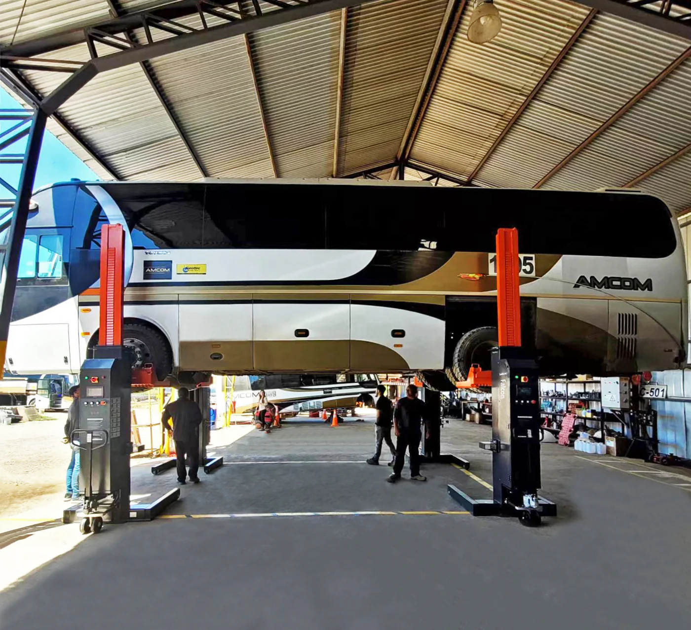 APluslift Falcon 18000LB and 22000LB Mobile Column Lifting System