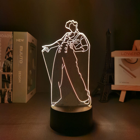 Harry Styles Figure 3D Night Light Touch Projection Style Display Suitable For Gifts Children Room Decoration Bedside Lamp