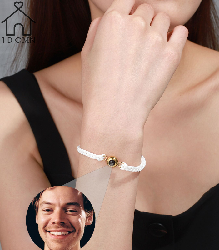 Captured the harry styles Memories : Personalized Custom Photo Bracelets - A Symbol of Endless Love and Cherished Moments