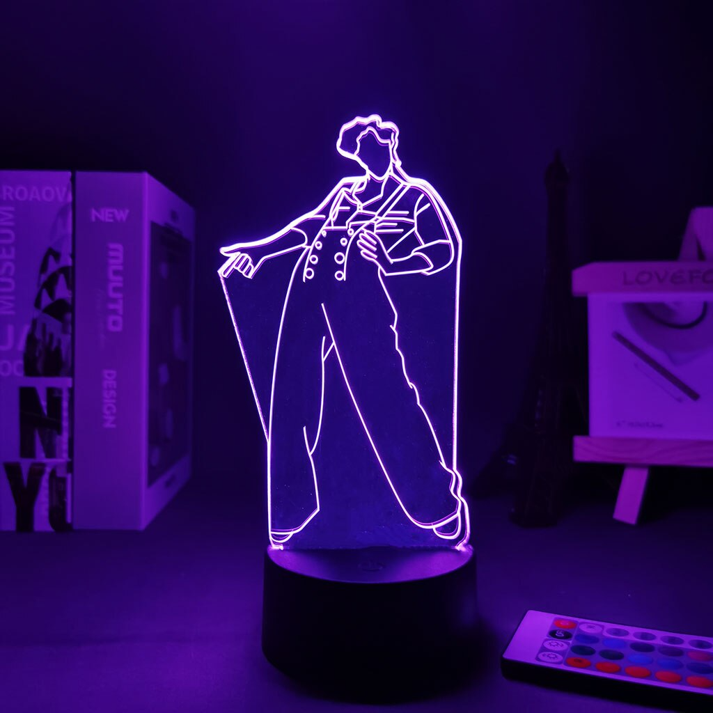 Harry Styles Figure 3D Night Light Touch Projection Style Display Suitable For Gifts Children Room Decoration Bedside Lamp
