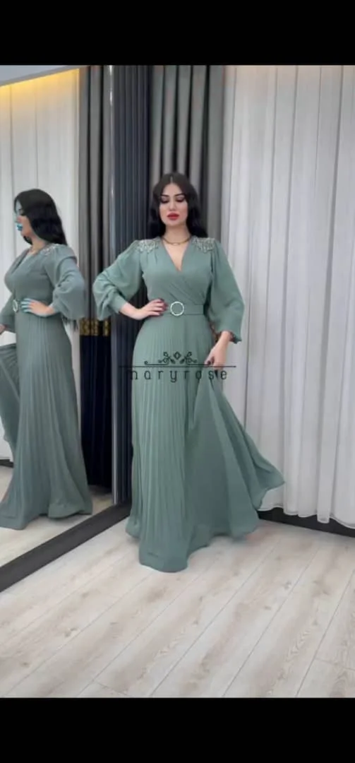 سوق سالم يقدم لكم فستان نساىي شيفون أصلي مكسر.. راقي جدآ والسعر 17000 ألف ريال يمني