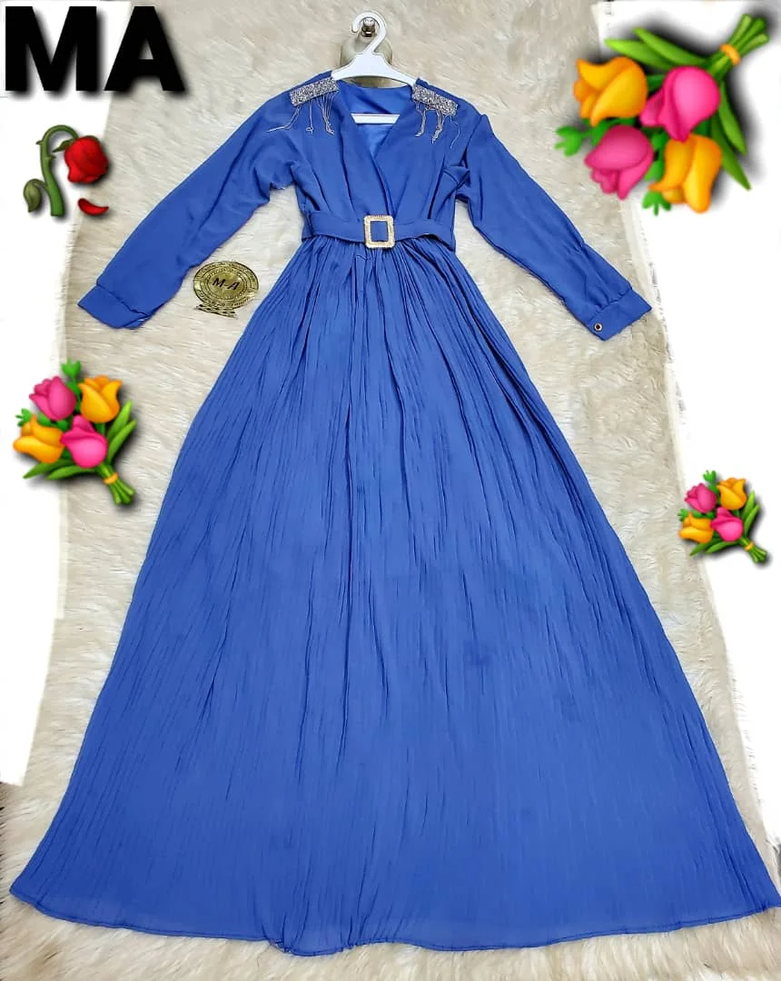 سوق سالم يقدم لكم فستان نساىي شيفون أصلي مكسر.. راقي جدآ والسعر 17000 ألف ريال يمني