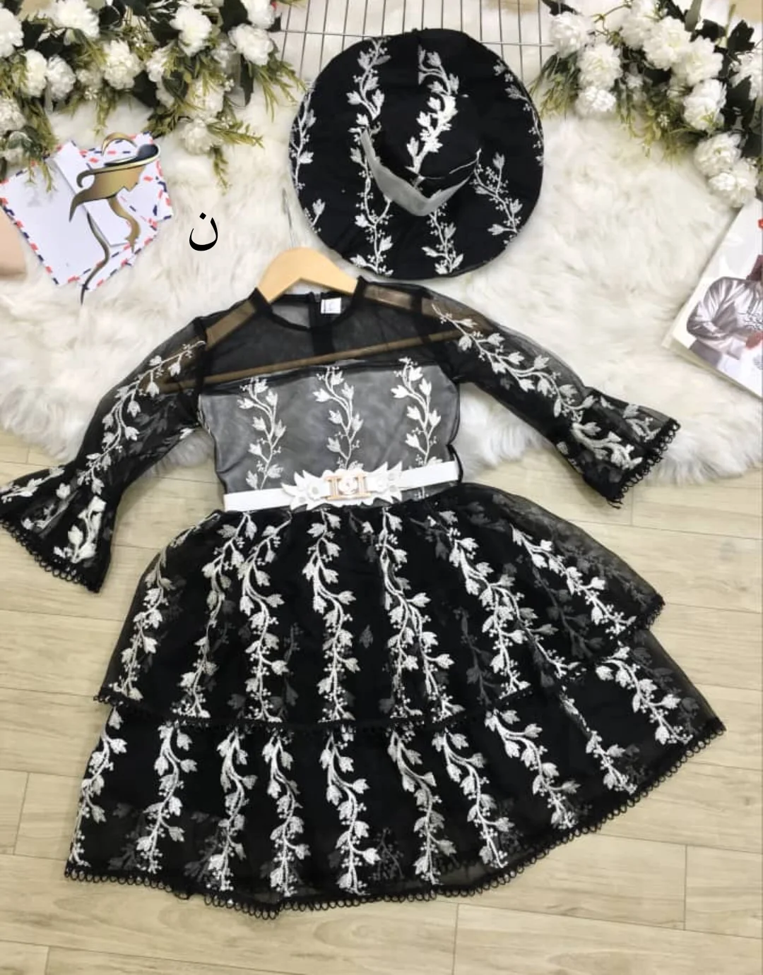 فستان  مطرز  مع كوفيه  مطرز السعر 18500 ريال يمني عدن ⚡