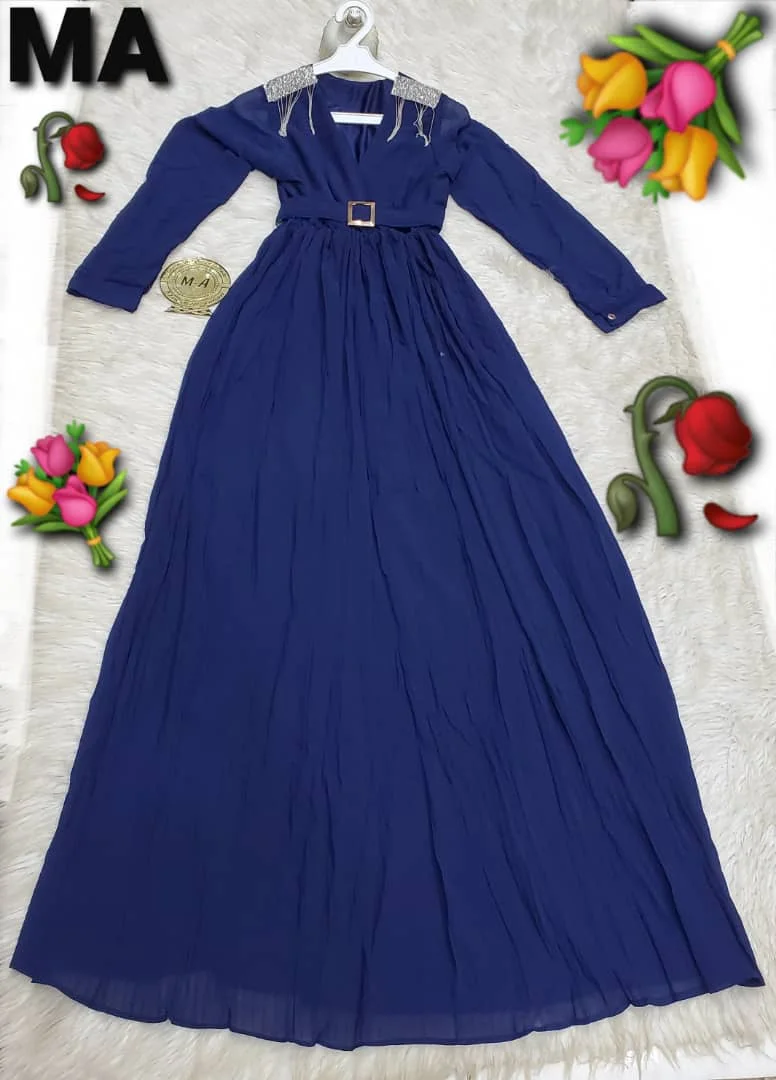 سوق سالم يقدم لكم فستان نساىي شيفون أصلي مكسر.. راقي جدآ والسعر 17000 ألف ريال يمني