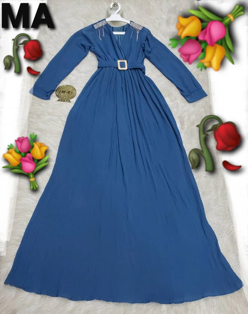 سوق سالم يقدم لكم فستان نساىي شيفون أصلي مكسر.. راقي جدآ والسعر 17000 ألف ريال يمني