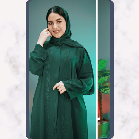 عـبـايــة إمـاراتـيــة راقـيــة بالـفــولار