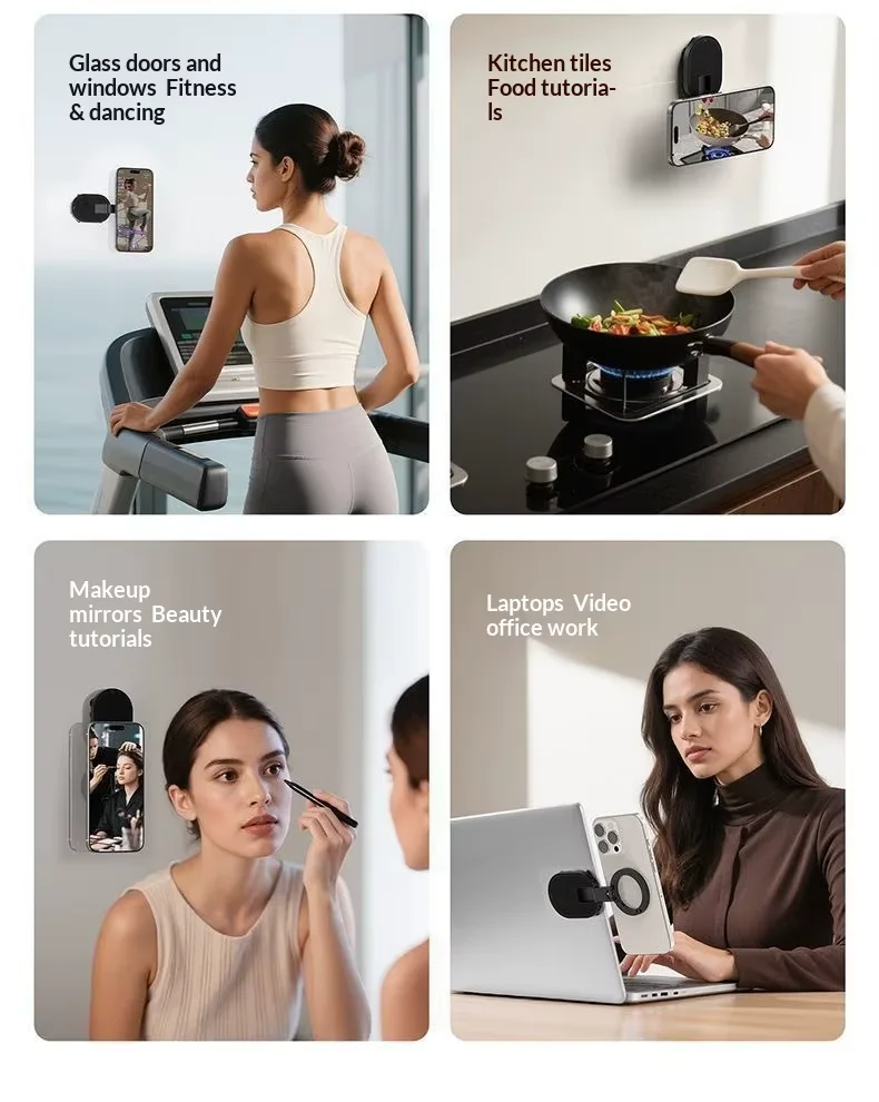 Support magnétique pour téléphone 3 en 1 avec rotation à 360°