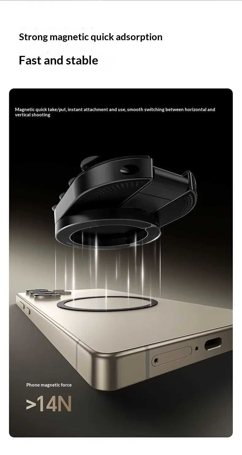Support magnétique pour téléphone 3 en 1 avec rotation à 360°