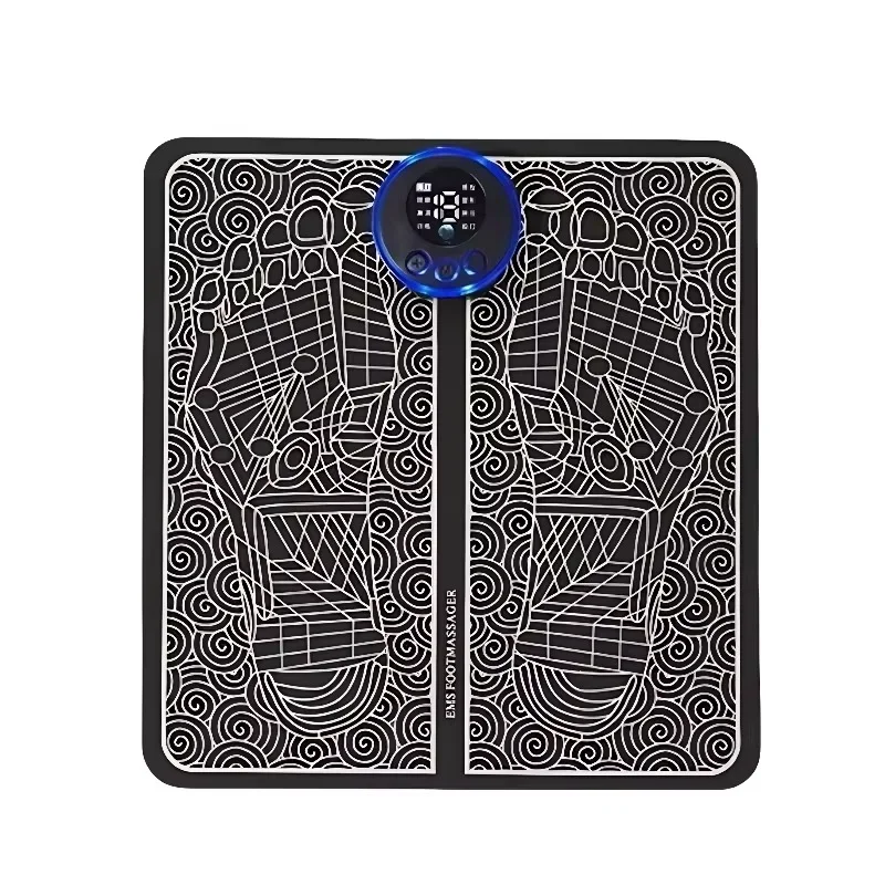 Appareil de Massage des Pieds WLX Factory 8 Niveaux de Force Dégradée 240 mAh 6 Modes Tapis Coussin de Massage des Pieds EMS