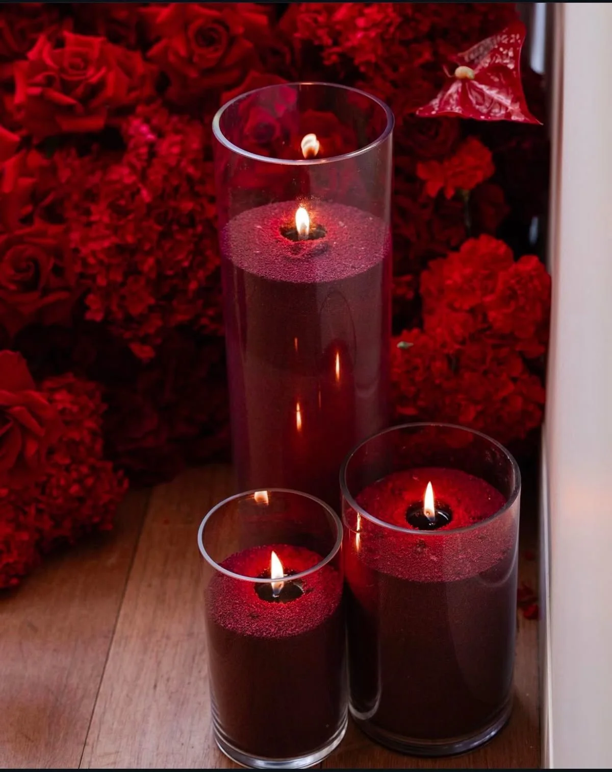 3 شموع ملونة و معطرة