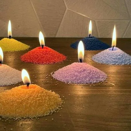 bougie parfume et colore