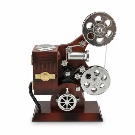 كاميرا سينمائية موسيقية Vintage – بكرات شريط دوّارة وموسيقى كلاسيكية