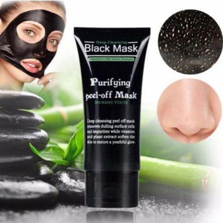 Masque noir Nettoyage en profondeur Masque facial au charbon de bois noir Peel Off pour les soins de la peau sans effets