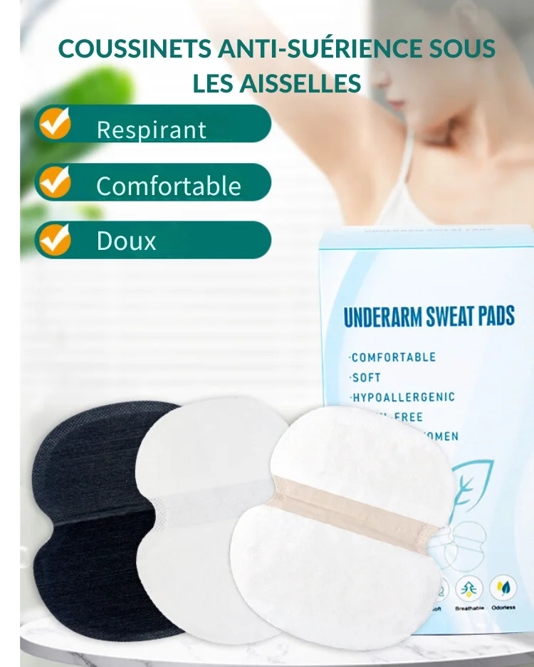 Coussinets anti-transpiration absorbants