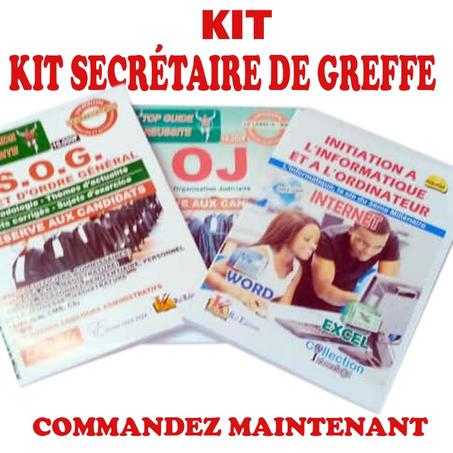 KIT 03 DOCUMENTS « TOP GUIDE REUSSITE » : SECRETAIRE DE GREFFE (INFJ) A 10 000 FCFA au lieu de 30 000 FCFA. LIVRAISON ET EXPEDITION PARTOUT EN COTE D’IVOIRE