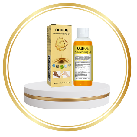 زيت التقشير الأصفر من OUHOE – لتجديد البشرة وإزالة الخلايا الميتة بفعالية عالية