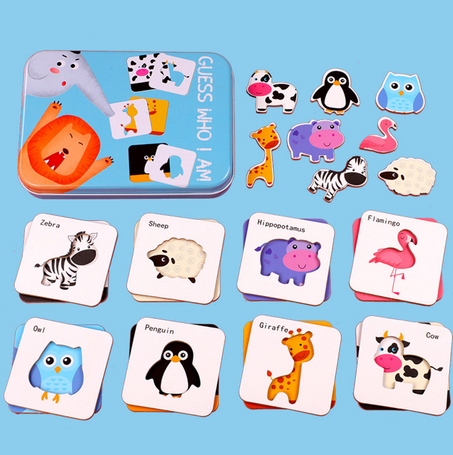 Guess Who Am I? - Animals Puzzle