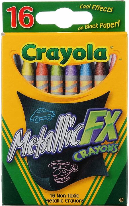 Crayola Metallic FX Crayons - 16 Pieces