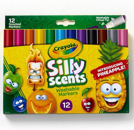 Crayola Silly Scents Washable Scented Markers - 12 pieces