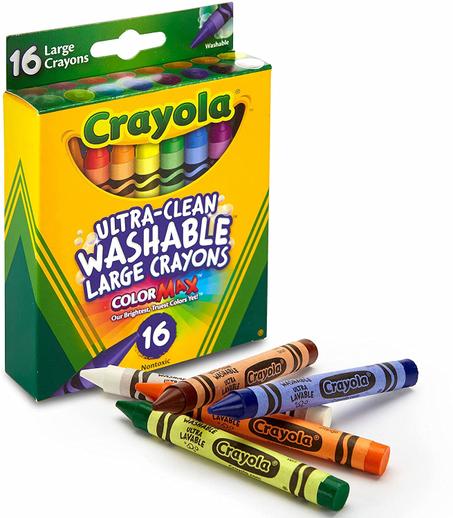 Crayola Ultra-Clean Large Washable Crayons - 16 pieces