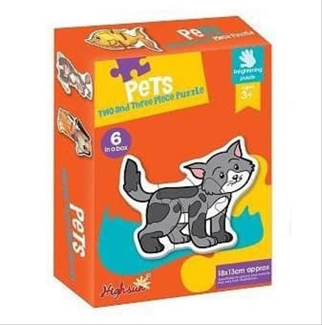Pets - Two & Three Pieces Puzzle