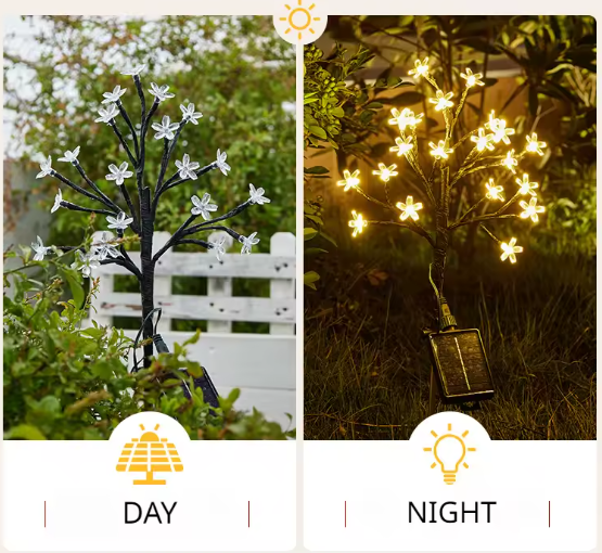 Solar Powered Flower Bouquet