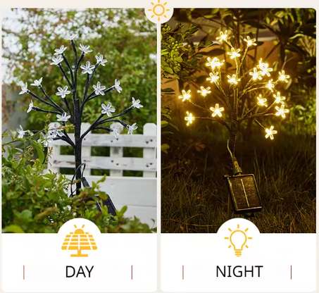 Solar Powered Flower Bouquet