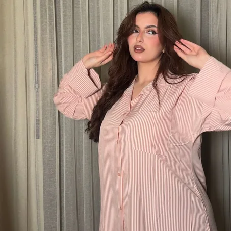 شوميز أوڤرسايز مخطط – الستايل اللي كنتي كاتقلبي عليه