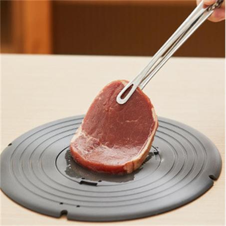 لوحة توصيل حراري لموقد الغاز، لوحة إذابة الجليد لأي طعام، لوحة حماية لأواني الطهي المصنوعة من الألومنيوم للطيران (أسود، 20 سم)