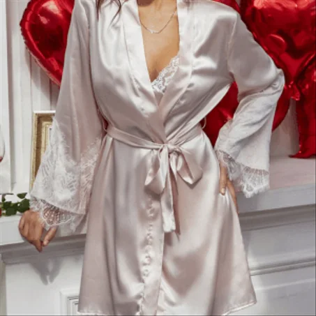Luxury Bridal Robe – JISSA ✨ | Elegant Wedding Morning Robe for Brides