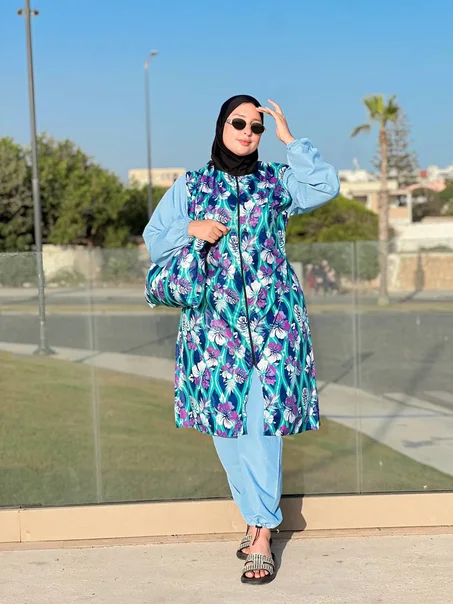 بوركيني 4 قطع أنيق وعصري