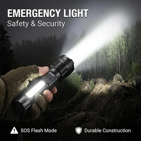 مصباح يدوي LED قابل لاعادة الشحن