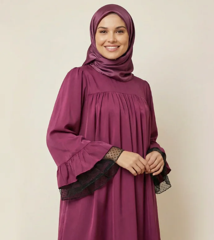 فستان نسائي محتشم بتصميم أنيق