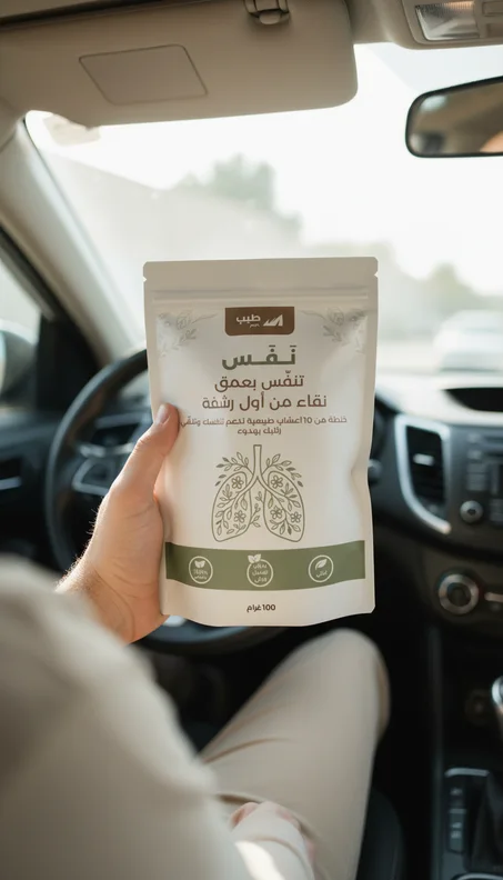 نَفَس — خلطة عشبية لتنقية ودعم الجهاز التنفسي بشكل طبيعي