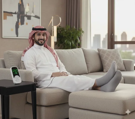 جوارب EMS الذكية لتحفيز القدمين