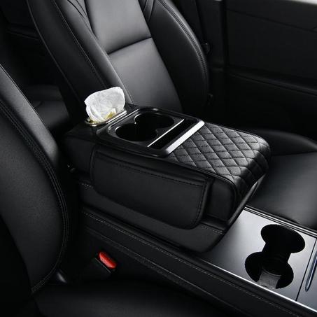 Organiseur Accoudoir Multifonction avec Porte-Gobelet