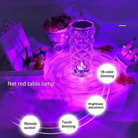 مصباح الطاولة الكريستالي